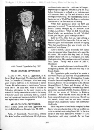 Arlie Oppenheim military service record (2)